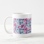 Liberty fleur personnalisable prénom コーヒーマグカップ (左)