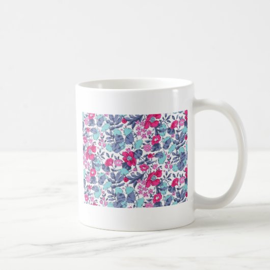 Liberty fleur personnalisable prénom コーヒーマグカップ (右)