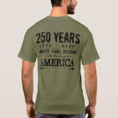 LIBERTY, GUNS, RELIGION 250植民地旗 Tシャツ (裏面)