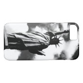 Liberty iPhoneの白黒の像7ケース Case-Mate iPhoneケース (裏面(横))