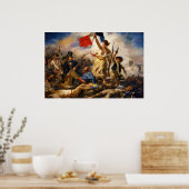 Liberty Leading the People by Eugene Delacroix ポスター (キッチン)
