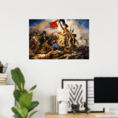 Liberty Leading the People by Eugene Delacroix ポスター (ホームオフィス)