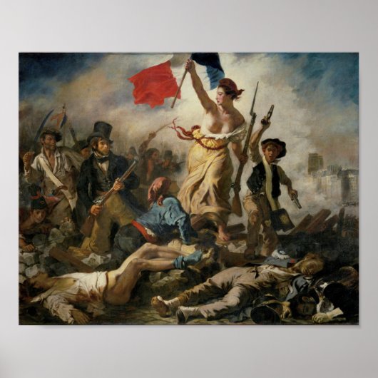 Liberty Leading the People, Delacroix ポスター (正面)