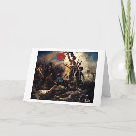 Liberty Leading the People, Eugene Delacroix カード (正面)