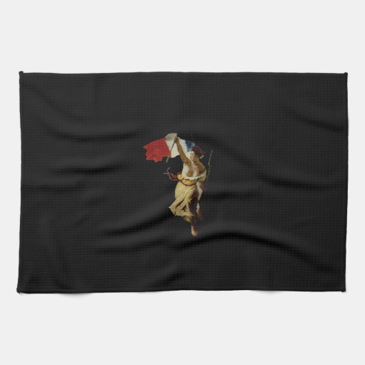 Liberty Leading the People – Eugène Delacroix キッチンタオル (横)