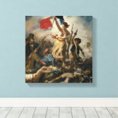 Liberty Leading the People Eugène Delacroix キャンバスプリント (インサイチュ (ウッドフロア))