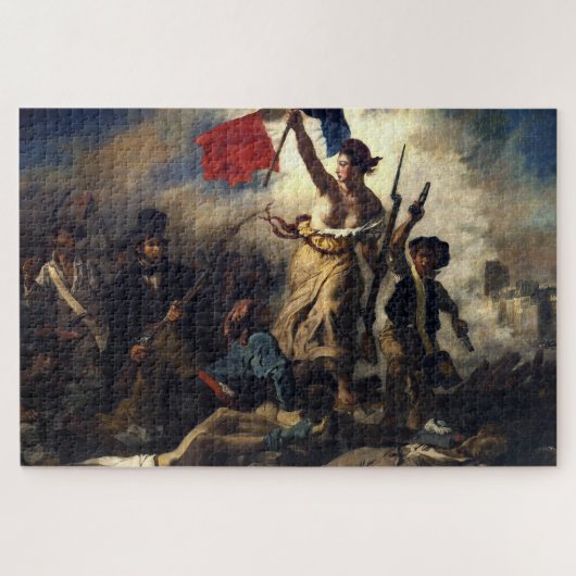 Liberty Leading the People - Eugène Delacroix ジグソーパズル (横)