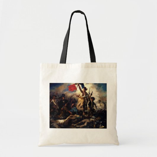 Liberty Leading the People, Eugene Delacroix トートバッグ (正面)