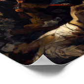 Liberty Leading the People, Eugene Delacroix ポスター (角)