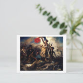 Liberty Leading the People, Eugene Delacroix ポストカード (スタンド正面)