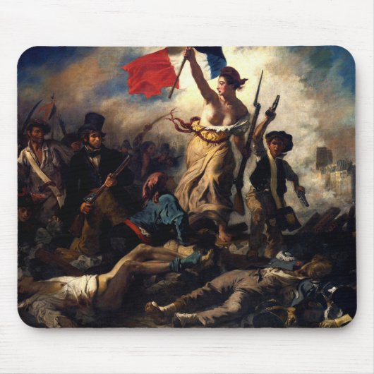 Liberty Leading the People, Eugene Delacroix マウスパッド (正面)