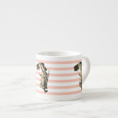 Liberty Leading the People Eugène Delacroix pastel エスプレッソカップ (正面右)