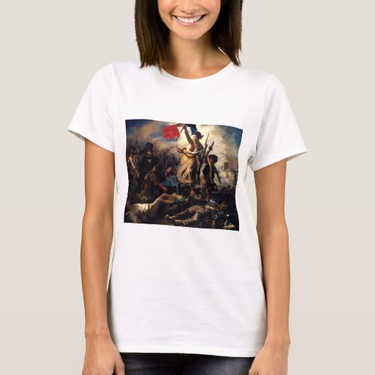 Liberty Leading the People, Eugene Delacroix Tシャツ (正面)