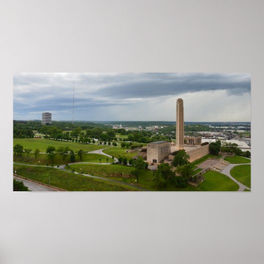 Liberty Memorial & BMA建物、カンザスシティー、MO ポスター (正面)