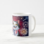 Liberty Meowgnet - Patriotic Cat Mug コーヒーマグカップ (正面右)