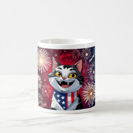 Liberty Meowgnet - Patriotic Cat Mug コーヒーマグカップ
