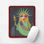 Liberty - mousepad #2飛んでいるな女性 マウスパッド (マウス)