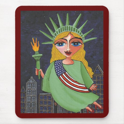 Liberty - mousepad #2飛んでいるな女性 マウスパッド (正面)