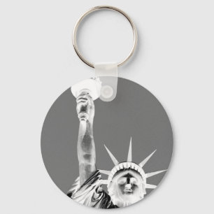 Liberty New York Cityのブラック&ホワイト州 キーホルダー