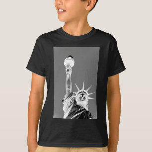 Liberty New York Cityのブラック&ホワイト州 Tシャツ