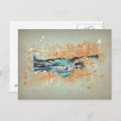 Liberty, New York, Manhattan, USA,アメリカ ポストカード (正面/裏面)