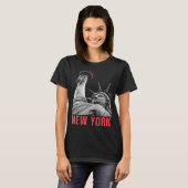 Liberty New York NYの自由の土産像 Tシャツ (正面フル)