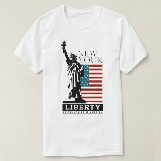 LIBERTY New Yourk Tシャツ (デザイン正面)