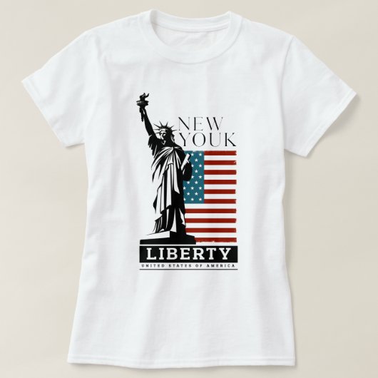 LIBERTY New Yourk Tシャツ (デザイン正面)