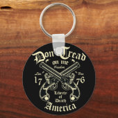 Liberty Of Deathアメリカは無料で生活している キーホルダー (正面)