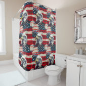 Liberty Soars Curtain Eagle Pride for Your Home シャワーカーテン (インサイチュ)
