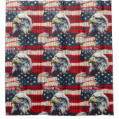 Liberty Soars Curtain Eagle Pride for Your Home シャワーカーテン (正面)