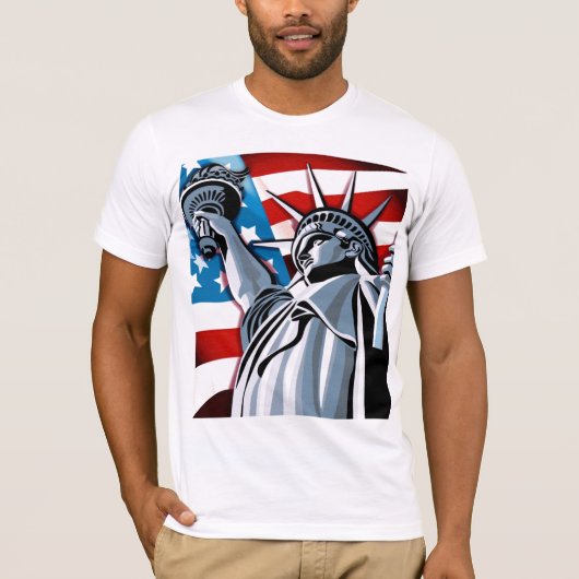 Liberty Standing Strong及び誇りを持った女性 Tシャツ (正面)