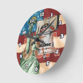 Liberty USA 250th anniversary ラウンド壁時計 (傾斜)