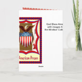Liberty with the stars and stripes カード (裏面)