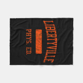 Libertyville High School Hs Libertyville Il Phys E フリースブランケット (正面(横))