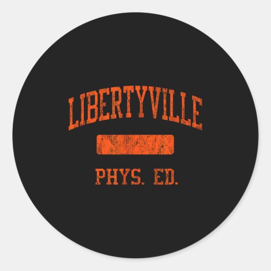Libertyville High School Hs Libertyville Il Phys E ラウンドシール (正面)