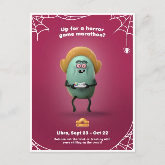 Libraのハロウィーンのはがき ポストカード (正面)