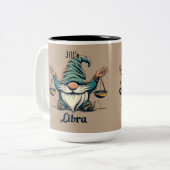 Libraコーヒパーソナライズされたーマグ、コーヒーマグ ツートーンマグカップ (正面左)