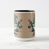 Libraコーヒパーソナライズされたーマグ、コーヒーマグ ツートーンマグカップ (中央)