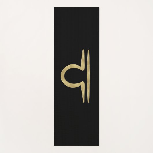 LIBRA金ゴールド9月10月誕生日占星術 ヨガマット (正面)