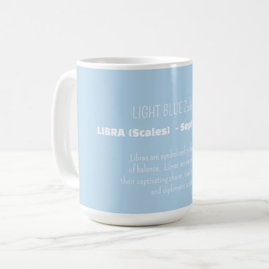 LIBRA(てんびん座)の性格特徴 コーヒーマグカップ (正面左)