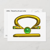 LIBRA、はがき ポストカード (正面/裏面)