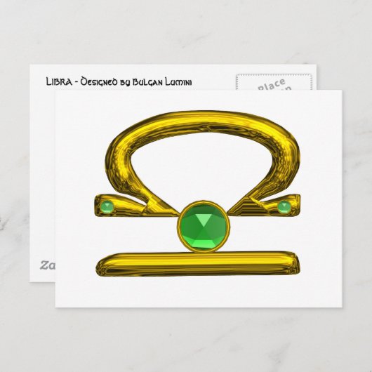 LIBRA、はがき ポストカード (正面/裏面)