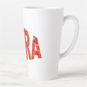 Libra – ファイアオレンジ黄ブルー カフェラテマグ (右)