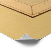 Libra -ヴィンテージ画像の〔占星術の〕十二宮図記号 ポスター (角)