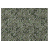 Libra〔占星術の〕十二宮図サインオンオリーブグリーンデジタル迷彩柄 テーブルクロス (正面(横))