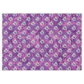 Libra〔占星術の〕十二宮図サインオンピンクデジタル迷彩柄 テーブルクロス (正面(横))