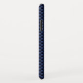 Libra〔占星術の〕十二宮図サインオンブルーカーボンファイバースタイル Case-Mate iPhoneケース (裏面/右)