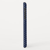 Libra〔占星術の〕十二宮図サインオンブルーカーボンファイバースタイル Case-Mate iPhoneケース (裏面/左)