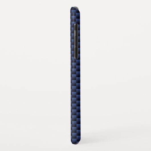 Libra〔占星術の〕十二宮図サインオンブルーカーボンファイバースタイル Case-Mate iPhoneケース (裏面/左)